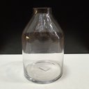 Ver imagem 2 de Vaso Decorativo de Vidro Transparente 23x15x15cm Enfeite Sala Mesa Estante