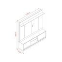 Ver imagem 2 de Home Theater Siena 2 Portas C/ Detalhes Chanfrados P/ Tv até 75" - Cinamomo Madetec