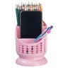 Porta Objetos Organizador de Mesa P/ Escritório Celular 073 Pgb Multifuncional Rosa - 3