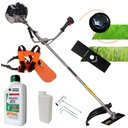 Ver imagem 1 de Máquina de Cortar Grama Anmax Cg430-b 43cc C/ Carretel Nylon + Faca 2 Pontas + Óleo Stihl