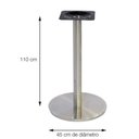 Ver imagem 5 de Mesa de Jantar Redonda 70 cm Tampo Preto em MDP Base Beta Bistrô