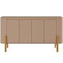 Ver imagem 2 de Aparador Buffet para Sala de Jantar Orgânico 4 Portas 160cm Bahia B02 Fendi - Lyam Decor