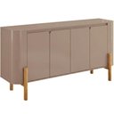 Ver imagem 7 de Aparador Buffet para Sala de Jantar Orgânico 4 Portas 160cm Bahia B02 Fendi - Lyam Decor