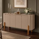 Ver imagem 3 de Aparador Buffet para Sala de Jantar Orgânico 4 Portas 160cm Bahia B02 Fendi - Lyam Decor
