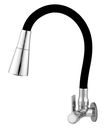 Ver imagem 2 de Torneira Cozinha Parede Gourmet Cônico Preta/Cr 2168 C-65