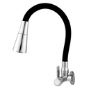 Ver imagem 1 de Torneira Cozinha Parede Gourmet Cônico Preta/Cr 2168 C-65