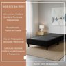 Base Box Dobrável Solteiro Cama Portátil Apartamento Casa Preto - 5