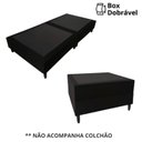 Ver imagem 4 de Base Box Dobrável Solteiro Cama Portátil Apartamento Casa Preto