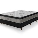 Ver imagem 2 de Cama Box Preta + Colchão Casal Ortho Pro Firme Espuma D33 Pillow Paparazzi 138x188x70cm