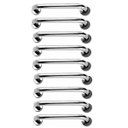 Ver imagem 1 de Alça de Apoio Barra 30cm Inox Kit 9 Uni Segurança Idoso Acessibilidade Cadeirante Deficiente Banheir