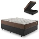 Ver imagem 1 de Base Box Baú Casal 138x188 Linho Cinza com Colchão Relax Adorabile Molas Ensacadas