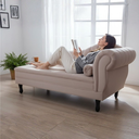Ver imagem 2 de Recamier Decorativo Divã Amsterdã 147cm Lado Esquerdo Bouclé Capuccino