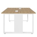 Ver imagem 4 de Mesa de Trabalho para Escritório 2 Lugares Mac Bra 1,20m F5