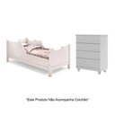 Ver imagem 1 de Nuvem Infantil Juvenil Branca com Cômoda Lara para Quarto Criança Moderno Completo Premium