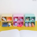 Ver imagem 2 de Porta Objetos Organizador Canetas Lápis Pincéis Maquiagem Mesa Escritório Papaya Dello