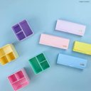 Ver imagem 6 de Porta Objetos Organizador Canetas Lápis Pincéis Maquiagem Mesa Escritório Papaya Dello