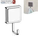 Ver imagem 1 de Gancho Multiuso Porta Toalhas Adesivo Dupla Face - Cromado