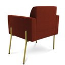 Ver imagem 7 de Poltrona Sala Estar Pé Ferro Dourado Kit 2 Marisa Bouclê Terra D03 - D'Rossi
