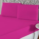 Ver imagem 2 de Jogo de Lençol Casal Padrão Malha 100% Algodão 3 Peças Cor Pink