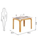 Ver imagem 5 de Sala e Jantar Dj Móveis Mesa Marina com Vidro e 4 Cadeiras Zoe
