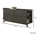 Ver imagem 3 de Aparador Buffet 4 Portas 2 Gavetas Madetec Mônaco Verde