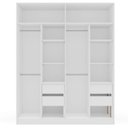Ver imagem 6 de Guarda Roupa Casal 161,1cm com 4 Portas e 4 Gavetas 240842 Lisboa Politorno Móveis