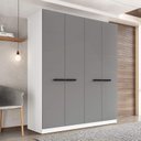 Ver imagem 1 de Guarda Roupa Casal 161,1cm com 4 Portas e 4 Gavetas 240842 Lisboa Politorno Móveis