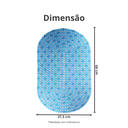 Ver imagem 3 de Tapete para Banho Banheiro com Gotas Azul 68 X 38cm Durín