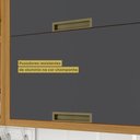 Ver imagem 4 de Armário Aéreo 2 Portas Basculantes Imperatriz Nesher Móveis Freijó-grafite