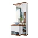 Ver imagem 2 de Gabinete para Banheiro Espelhado 2 Portas 4 Nichos Arezzo 