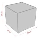 Ver imagem 4 de Poltrona de Balanço 66cm com Puff Multimóveis Cr45268 Bege