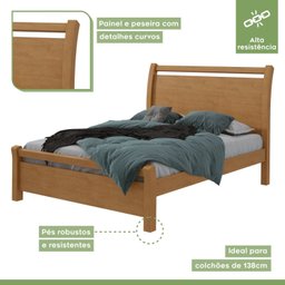 Cama Casal Reali Móveis Lopas - 2