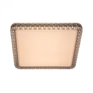 Plafon de Sobrepor Led 3000k 24w Bivolt 40x40x7,5cm Branco - Sindora Iluminação Dcx00330