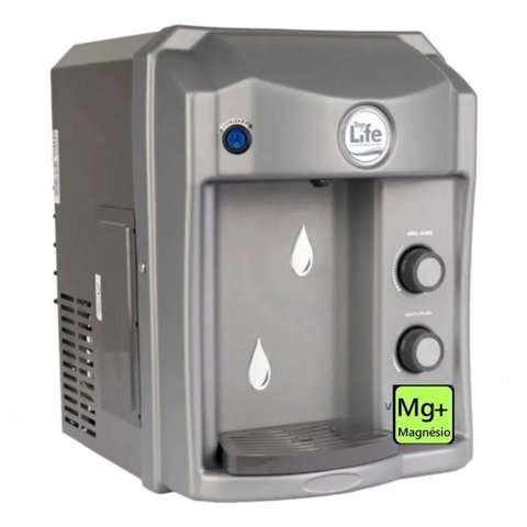 Purificador de Agua Alcalina Ionizada Top Life New Oxi He Mg+ com Ozônio e Magnésio Natural Fria