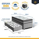 Ver imagem 5 de Cama Box com Colchão Espuma D33 Pillow In Anjos Ortosleep + Auxiliar de Molas Unique Solteiro 88cm