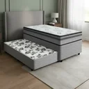 Ver imagem 1 de Cama Box com Colchão Espuma D33 Pillow In Anjos Ortosleep + Auxiliar de Molas Unique Solteiro 88cm