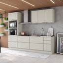 Ver imagem 1 de Cozinha Completa Fineze 5 Portas 8 Gavetas 100% MDF Areia Hp - Henn