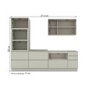 Ver imagem 4 de Cozinha Completa Fineze 5 Portas 8 Gavetas 100% MDF Areia Hp - Henn
