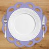 Sousplat Em Mdf Lilás Com Borda Vazada Ondulada 35x35cm - 2