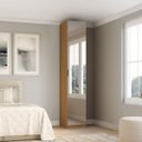 Ver imagem 1 de Guarda Roupa Modular 1 Porta Espelho com Prateleiras/cabideiros 45 Cm Altezza Belmax:freijó