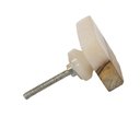 Ver imagem 2 de Puxador Sofisticado Réplica Madeira Branco Marrom e Acrílico