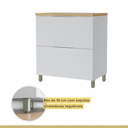 Cozinha 5 Peças 100% Mdf Marquesa Branco - 9