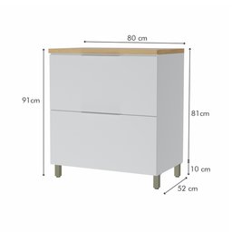 Cozinha 5 Peças 100% Mdf Marquesa Branco - 8