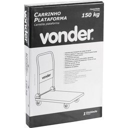 Carrinho Plataforma 150kg Plástico - Vonder - 2