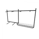 Ver imagem 3 de Arara de Roupas para Loja Quarto Closet 13 Peças Regulável 200x100 Cm Cor Preto Kit Clst1b158