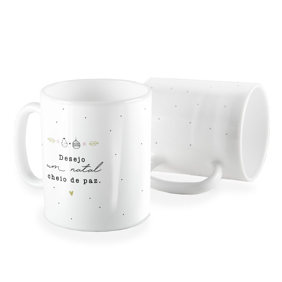 Caneca desejo um natal cheio de paz