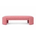 Ver imagem 6 de Kit Cabeceira King 158cm + Recamier Banco Puff Bouclé Fly:Rosa