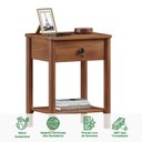 Ver imagem 5 de Mesa de Cabeceira Quarto Madeira 1 Gaveta Moderna Apoana Castanho