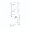 Kit Armário de Cozinha Compacto Paneleiro Organizador 4 Portas Multiuso Bali - 4