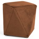Ver imagem 1 de Puff Decorativo Ametista B-262 Veludo Telha - Domi